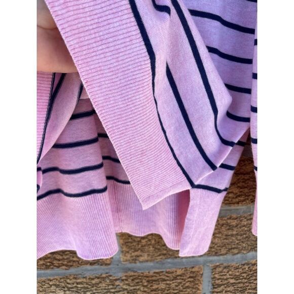 LILLY PULITZER Melenie “Cool-Max” Sweater in Heathered Pink Tropics Stripe Large - Picture 4 of 8